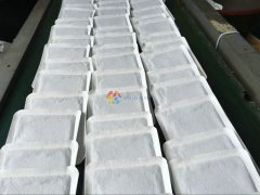 Air activated warmer packing line