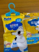 Hanging closet dehumidifier bags